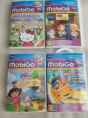 V-tech Mobigo Games Lot : Hello Kitty DoraUmizoomi Jake Pirates Factory Sealed • $21.38
