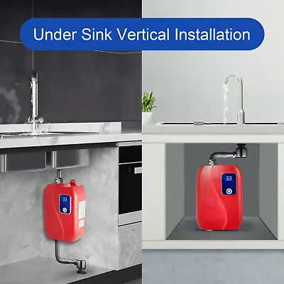 110V 3000W Under Sink On Demand Instant Hot Water Heater For Kitchen Bathroom • $36.10