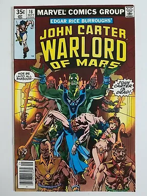 John Carter Warlord Of Mars (1977) #16 - Very Fine • $4