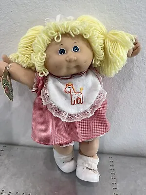 Vintage Cabbage Patch Kids - Pacifier Doll Lemon Blonde - Blue Eyes - • $159