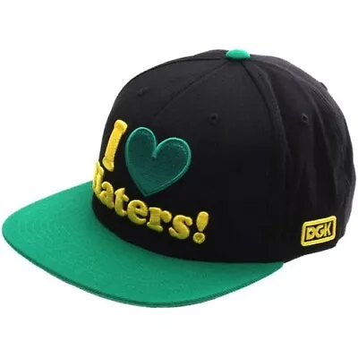 DGK Cap - I Love Haters Snapback Cap - Black/Green • £18.18