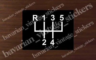 Sticker Label Five Speed Gearbox For Bmw E9 E10 E12 E21 E24 E30 2002 • $5.99
