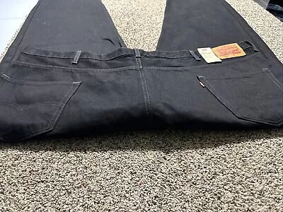 Nwt Levi's 550 Relaxed Tapered Black New Designer Men's Jeans Size 54x30 • $24