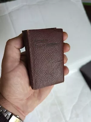 Antique Miniature Nuttall's English Dictionary Leather Cover Good Condition  • $9.96