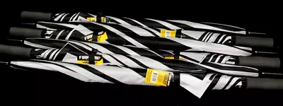 LOT Of 6  Firm Grip 5' Big XL Golf Umbrella Black & White Straight & Firm Handle • $40