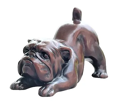English Bulldog Figurine Handmade Sculpture Hound Statue Paperweight Resin 4  • $19.99
