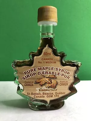Pure Maple Syrup Leaf Shaped Bottle Canada 50ml Cumberland • $20