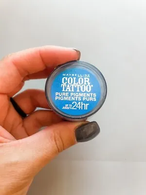 Maybelline Color Tattoo Pure Pigments NEW 10 Brash Blue • $0.99