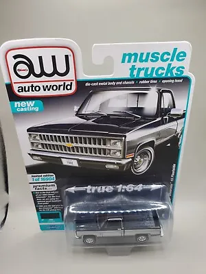 Auto World Muscle Trucks 1982 Chevy Silverado 10 Fleetside  • $14.95
