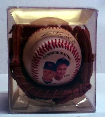 Lou Gehrig & Cal Ripken Jr. Commemorative Baseball In Mini Glove • $17