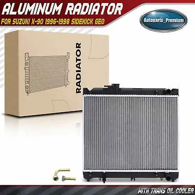 Radiator W/ Oil Cooler For Suzuki X-90 1996-1998 Sidekick Geo Tracker 1.6L Auto • $72.99