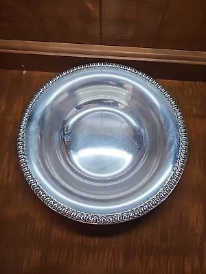 Vintage Wilcox IS Silver Plate Round Serving Bowl Brandon Hall 10 R #7075 • $20