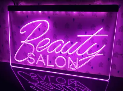 Beauty Salon Led Neon Light Sign Hair Nails Open Decor Sport Gift Advertise New • $23.79