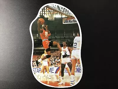 Michael Jordan 1987 Jumbo 6x4” Sticker Gigantes Del Basket All Star Rare Spanish • $175