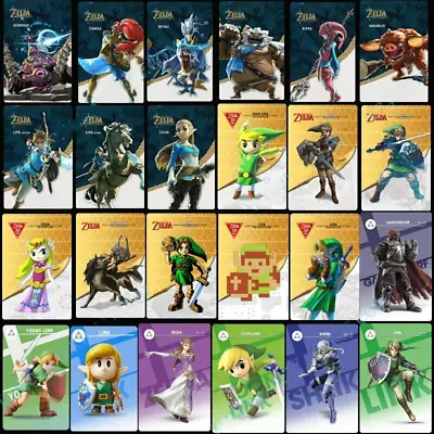 $37.99 • Buy 24PCS Zelda Breath Of The Wild NFC Amiibo Tag Game Cards For Switch Full Set