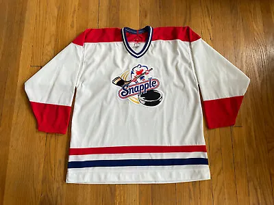 Vintage Air-Knit CCM Snapple Hockey Jersey Promo Mens XL Rare Pro Cut NHL • $65