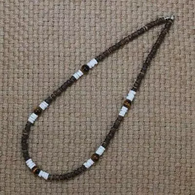 2024 Summer Beach Bohemia Surfer Necklace For Men Coconut Shell Beaded Necklace • $6.98