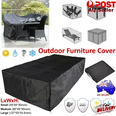 $7.66 • Buy 3 Size Waterproof Outdoor Patio Garden Furniture Rain Snow Cover For Table Chair