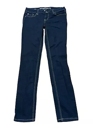 Mossimo Womens Blue Denim Dark Wash Skinny Jeans Size 9r • $15.39