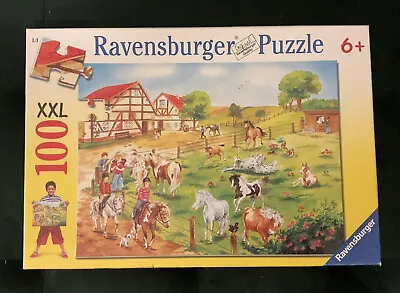 Ravensburger XXL  Pony Farm   100 Piece Puzzle For Ages 6+ Horse • $8