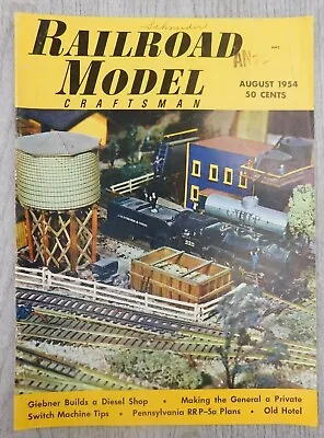 Railroad Model Craftsman AUG 1954 Vol. 23 No. 3 Trains Mancave Vintage Magazine • $12.03
