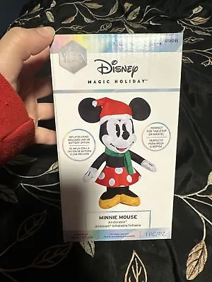 Disney 1.9-ft Minnie Mouse Christmas Inflatable USB Or Battery • $18.99