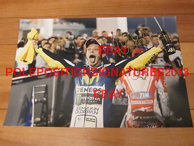 Valentino Rossi Signed 12x18 Photo Yamaha MotoGP 7x World Champion • $149.95