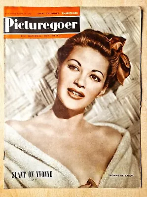 Picturegoer Film Magazine 27 August 1949 Yvonne De Carlo Bette Davis Hazel Court • £1.95