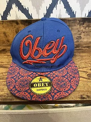 Obey SnapBack Cap Blue/Red  • £4.99
