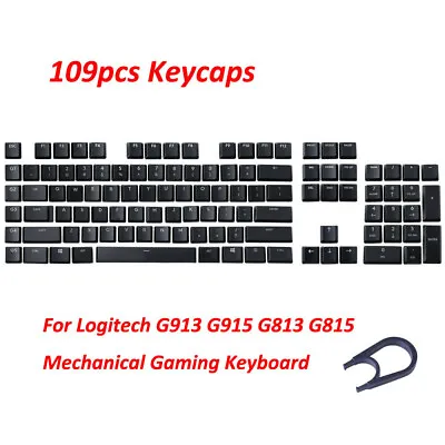 $49.99 • Buy A Full Set Keycaps Replacement For Logitech G813 G815 G913 G915 Keyboard Black