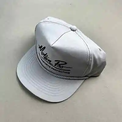 Vintage Motorsports Hat Cap Snapback Gray Motion Pro Motorcycle ATV Racing 90s • $17.99