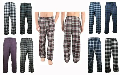 Mens Flannel Pajama Pants Lightweight Soft Plaid Lounge Sleep Bottoms 2 Pockets • $14.99