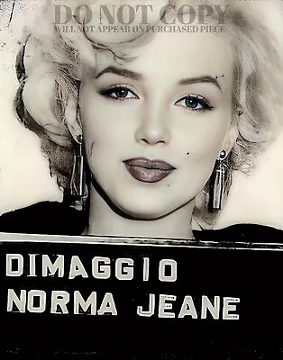 Marilyn Monroe Mugshot Photograph 8 X 10 - Rare 1954 Mug Shot Photo - Poster Art • $14.99