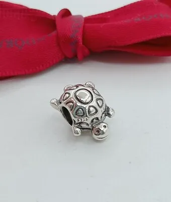 Authentic Pandora Silver Smiling Happy Turtle Charm # 790158 Retired.. Animals • $27.12