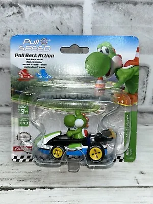 Carrera Nintendo Mario Kart Pull Back Action Figure-yoshi-new / Sealed • £6.99