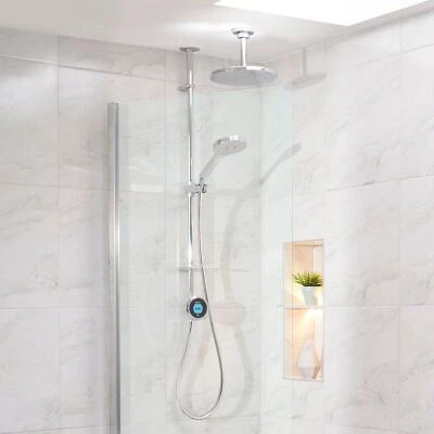 £963.74 • Buy Aqualisa Optic Q Smart Shower Exposed Adjustable Head Fixed Ceiling Head Chrome