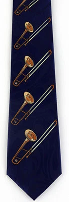 $8.50 • Buy NEW! Slide Trombone Horn Band Musical Instrument Trombones Novelty Necktie  294