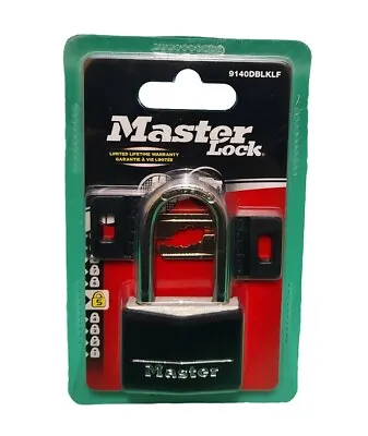 Master Lock - 9140DBLKLF - Key Padlock - 40mm Wide - P49401 ⭐️⭐️⭐️⭐️⭐️ ✅️ • £10.49