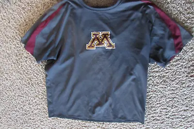MINNESOTA GOPHERS Gray Nylon/polyester Pullover Shirt Size Large - Shows Wear • $9.99