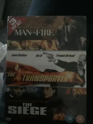 Man On Fire / The Transporter / The Siege (DVD 2005 3-Disc Set) • £4.25