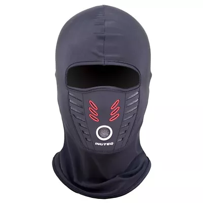 Lycra Balaclava Full Face Mask Men Women Cycling Ski Warm Neck Black Motor Bike • £7.99