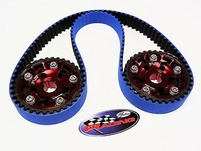Vms 92-96 Honda Prelude Si H23 Gates Racing Timing Belt T216rb 2 Cam Gears Red • $239.95