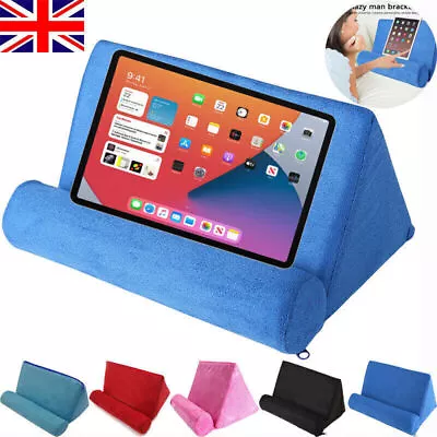 Soft Pillow Lap Stand For IPad Holder Tablet Multi-Angle Phone Cushion Laptop • £7.97