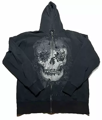 Y2k Billabong Hoodie Size Medium Skull Graphic Grunge AL3 • $48