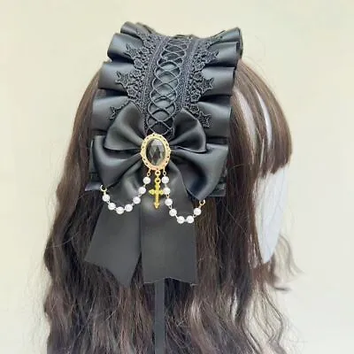 Lolita Headdress Maid Lace Handmade Versatile Hair Accessories Cosplay • $12.89