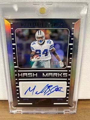 2022 Playbook MARION BARBER III Hash Marks Auto Silver 160/199 • $20