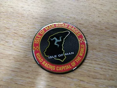£2.99 • Buy Isle Of Man TT Races - DOMED Sticker/badge 45mm - Course Map Design
