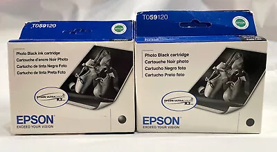 12 Epson Photo Black Ink Cartridges T059120 For Stylus Photo R2400 Unopened • $15