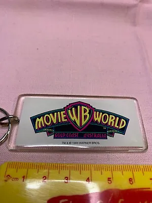 VINTAGE 1993 Warner Bros Movie World Gold Coast Australia Key Ring Souvenir  • $14.99