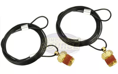 Two 1/4  Air Compressor Tank Moisture Brass Pull Drain Valve High Quality USA • $18.49